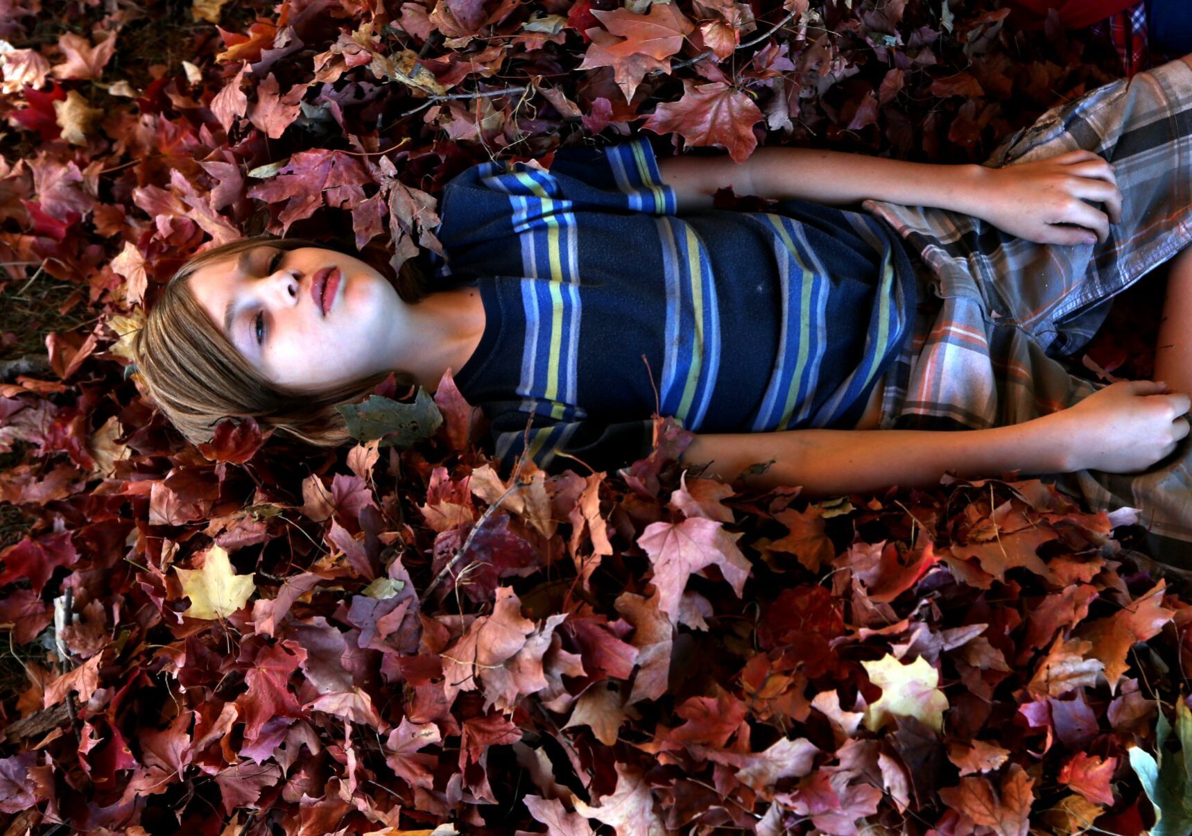 The fun of fall leaves